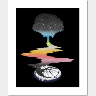 Queer Tree LGBT Gay Pride Flag Posters and Art